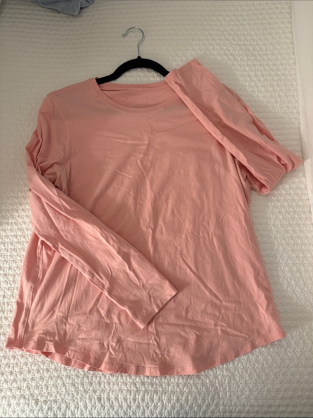 lululemon Love Long-Sleeve Crew Shirt in Dew Pink sz 12
